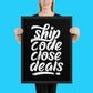Ship Code, Close Deals, Poster